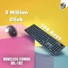 Lapcare WL-102 Wireless Keyboard and High Precision Mouse, 2.4GHz Wireless with Nano Receiver, PC/Laptop-Black Lapcare WL-102 Wireless Keyboard and High Precision Mouse, 2.4GHz Wireless with Nano Receiver, PC/Laptop-Black