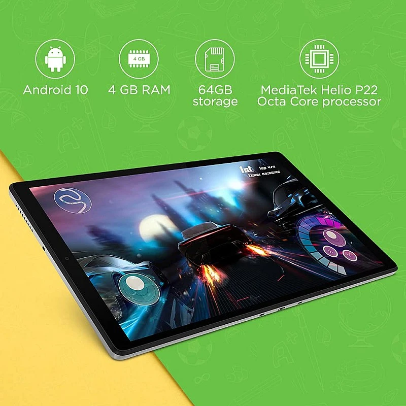 Lenovo Tab M10 HD 2nd Gen (10.1 inch(25cm), 4 GB, 64 GB, Wi-Fi+LTE), Platinum Grey with Metallic Body and Octa-core Processor Lenovo Tab M10 HD 2nd Gen (10.1 inch(25cm), 4 GB, 64 GB, Wi-Fi+LTE), Platinum Grey with Metallic Body and Octa-core Processor