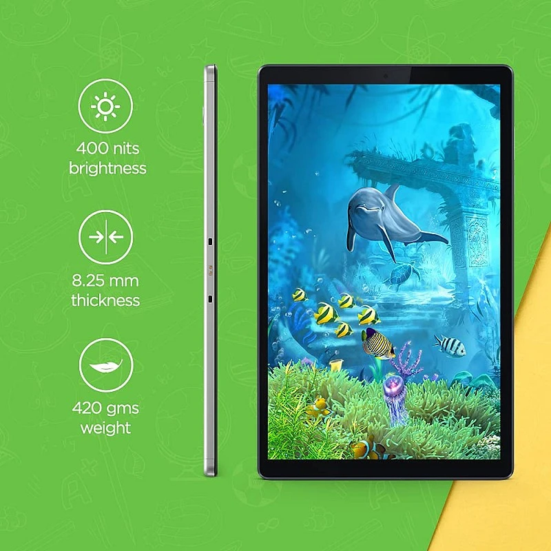 Lenovo Tab M10 HD 2nd Gen (10.1 inch(25cm), 4 GB, 64 GB, Wi-Fi+LTE), Platinum Grey with Metallic Body and Octa-core Processor Lenovo Tab M10 HD 2nd Gen (10.1 inch(25cm), 4 GB, 64 GB, Wi-Fi+LTE), Platinum Grey with Metallic Body and Octa-core Processor