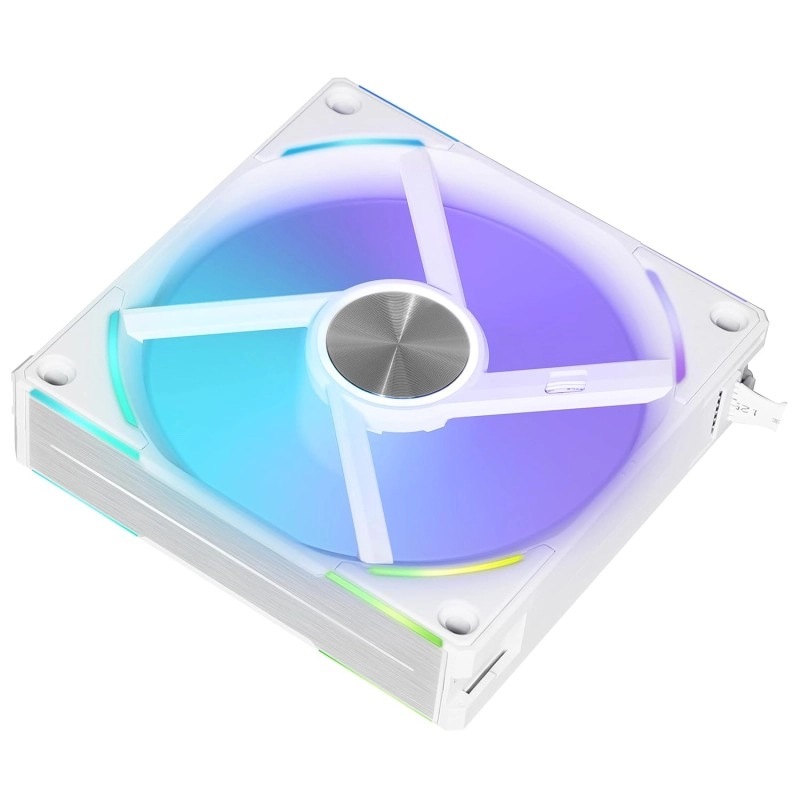 Lian Li UNI Fan AL 120 Triple V2 White ARGB 120mm PWM Case Fan with Controller - G99.12ALV23W.00 Lian Li UNI Fan AL 120 Triple V2 White ARGB 120mm PWM Case Fan with Controller - G99.12ALV23W.00