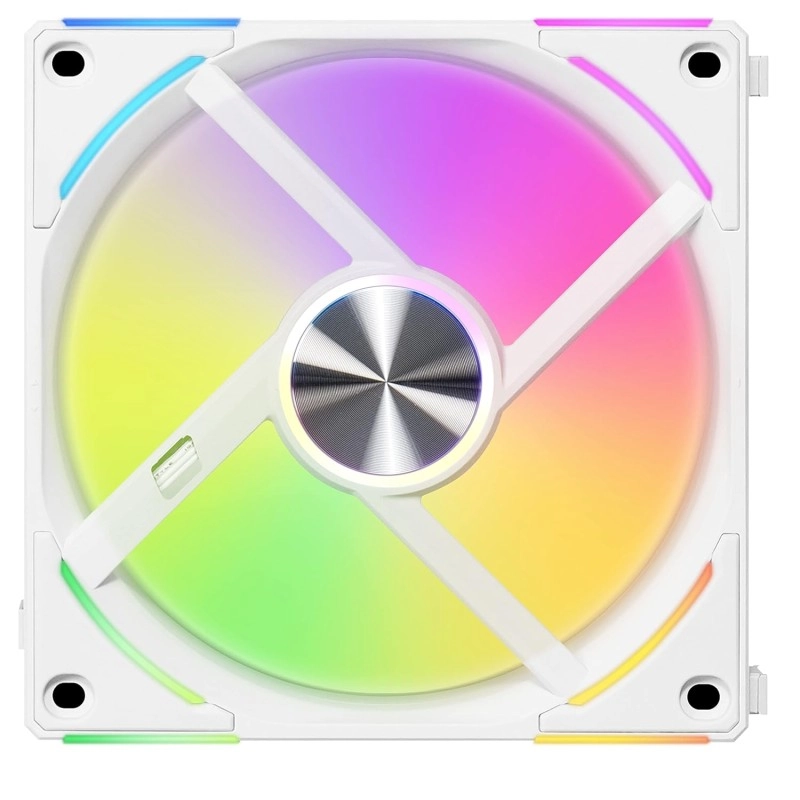 Lian Li UNI Fan AL 120 Triple V2 White ARGB 120mm PWM Case Fan with Controller - G99.12ALV23W.00 Lian Li UNI Fan AL 120 Triple V2 White ARGB 120mm PWM Case Fan with Controller - G99.12ALV23W.00