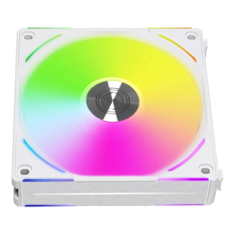 Lian Li UNI Fan AL 120 Triple V2 White ARGB 120mm PWM Case Fan with Controller - G99.12ALV23W.00 Lian Li UNI Fan AL 120 Triple V2 White ARGB 120mm PWM Case Fan with Controller - G99.12ALV23W.00