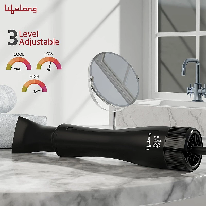 Lifelong Blow Dry Brush | 1 Year Warranty | Hot Air Brush, 1200 Watts, 4 in 1 Hair Styling Brush, Attachments For Blow Dryer, Straightening Comb, Curler & Hot Air Brush (Rose Gold) Lifelong Blow Dry Brush | 1 Year Warranty | Hot Air Brush, 1200 Watts, 4 in 1 Hair Styling Brush, Attachments For Blow Dryer, Straightening Comb, Curler & Hot Air Brush (Rose Gold)