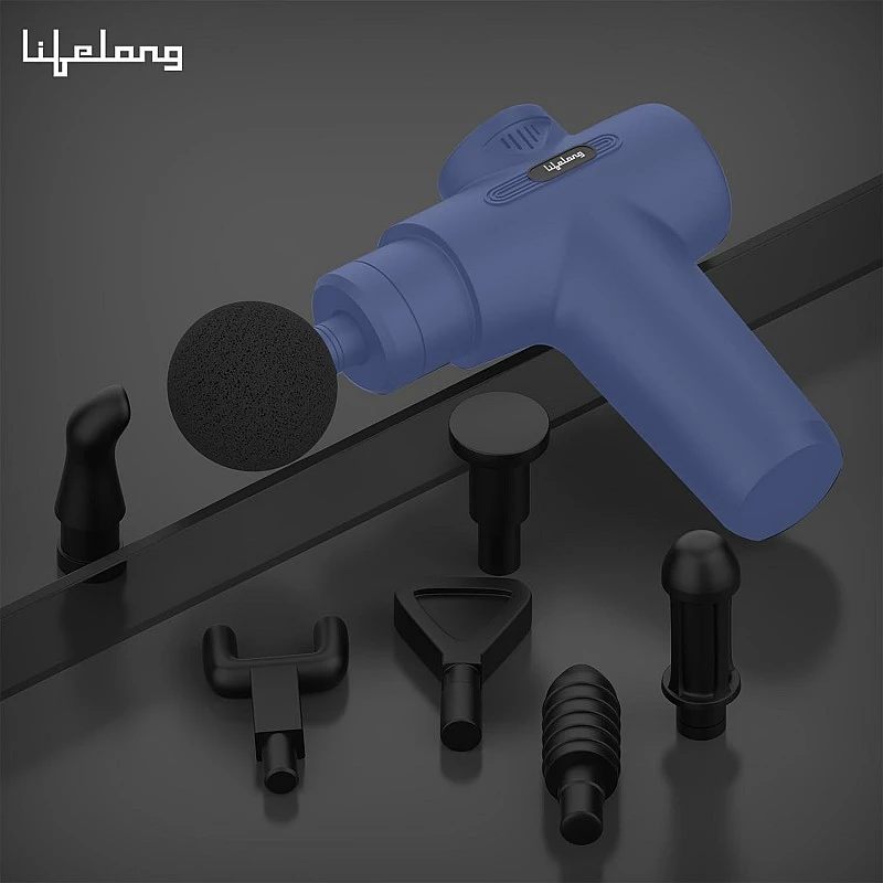 Lifelong Gun Massager for Pain Relief - Massage Gun Machine for Fully Body - Gun Massager Rechargeable with 6 Speed Setting for Muscle Massage of Back, Neck, Shoulder, Hand, Foot & Leg for daily use Lifelong Gun Massager for Pain Relief - Massage Gun Machine for Fully Body - Gun Massager Rechargeable with 6 Speed Setting for Muscle Massage of Back, Neck, Shoulder, Hand, Foot & Leg for daily use