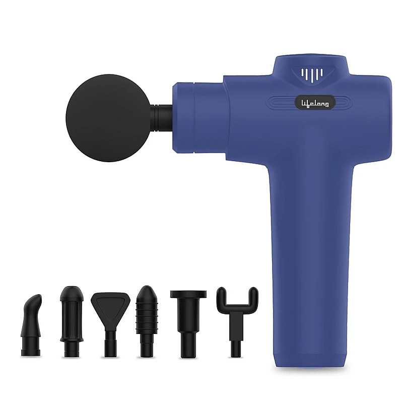 Lifelong Gun Massager for Pain Relief - Massage Gun Machine for Fully Body - Gun Massager Rechargeable with 6 Speed Setting for Muscle Massage of Back, Neck, Shoulder, Hand, Foot & Leg for daily use Lifelong Gun Massager for Pain Relief - Massage Gun Machine for Fully Body - Gun Massager Rechargeable with 6 Speed Setting for Muscle Massage of Back, Neck, Shoulder, Hand, Foot & Leg for daily use