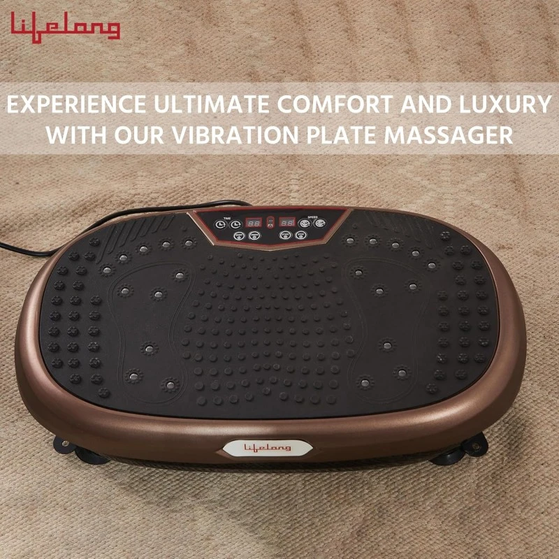 Lifelong Vibration Plate Machine for Home - Body Vibration Weight Loss Machine for Women & Men - Muscle Toning, Pain Relief, Flexibility, Gym Equipment for Calorie Burning Comes with 5 Program Modes Lifelong Vibration Plate Machine for Home - Body Vibration Weight Loss Machine for Women & Men - Muscle Toning, Pain Relief, Flexibility, Gym Equipment for Calorie Burning Comes with 5 Program Modes
