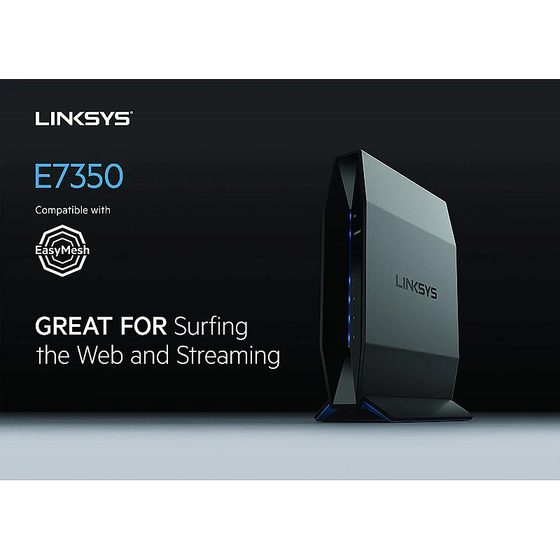 Linksys E7350 Dual band AX1800 Wi-Fi 6 with Easy mesh for Home Networking Linksys E7350 Dual band AX1800 Wi-Fi 6 with Easy mesh for Home Networking