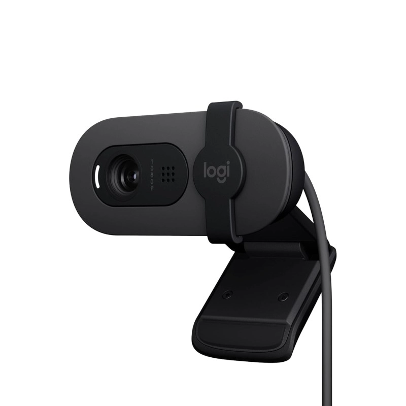 Logitech C270 HD Webcam, HD 720p/30fps, Widescreen HD Video Calling, HD Light Correction, Noise-Reducing Mic, for Skype, FaceTime, Hangouts, WebEx, PC/Mac/Laptop/MacBook/Tablet - Black