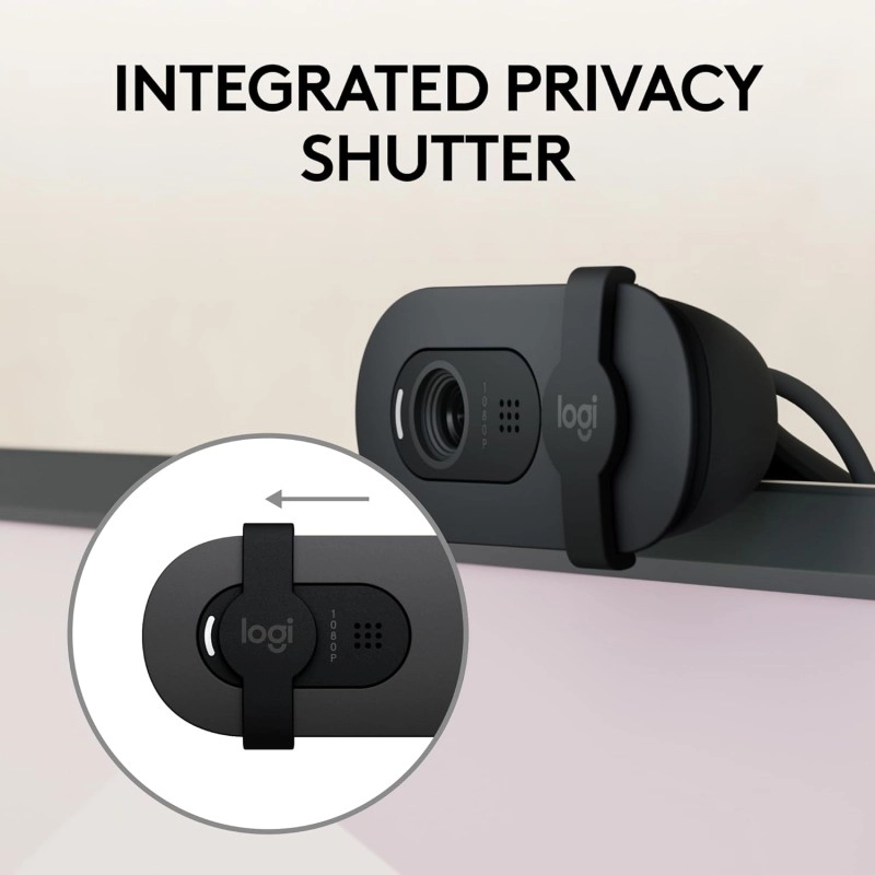 Logitech C270 HD Webcam, HD 720p/30fps, Widescreen HD Video Calling, HD Light Correction, Noise-Reducing Mic, for Skype, FaceTime, Hangouts, WebEx, PC/Mac/Laptop/MacBook/Tablet - Black