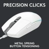 Logitech G102 Light Sync Gaming Mouse with Customizable RGB Lighting, 6 Programmable Buttons, Gaming Grade Sensor, 8K DPI Tracking,16.8mn Color, Light Weight - White