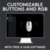 Logitech G102 Light Sync Gaming Mouse with Customizable RGB Lighting, 6 Programmable Buttons, Gaming Grade Sensor, 8K DPI Tracking,16.8mn Color, Light Weight - White