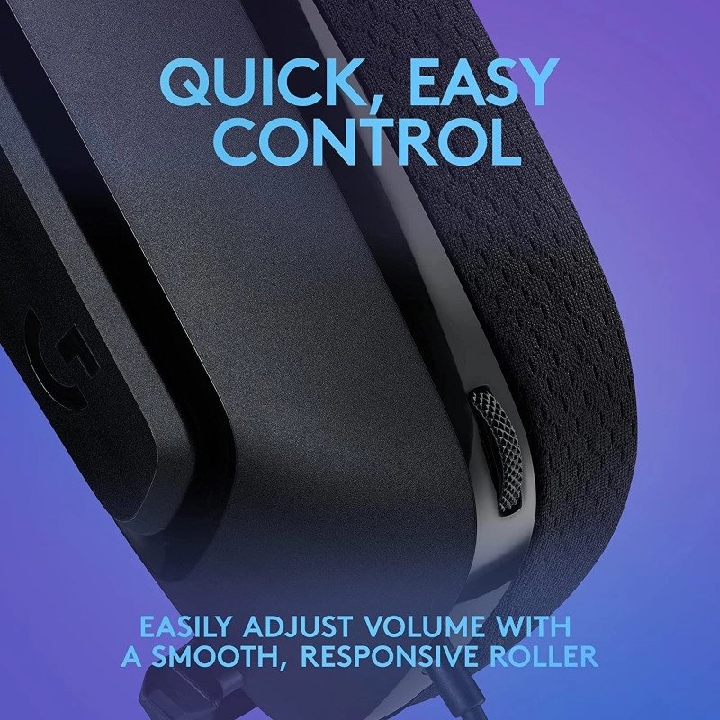 Logitech G335 Lightweight Gaming Wired Over Ear Headphones with Mic Flip to Mute 3.5Mm Audio Jack, Memory Logitech G335 Lightweight Gaming Wired Over Ear Headphones with Mic Flip to Mute 3.5Mm Audio Jack, Memory