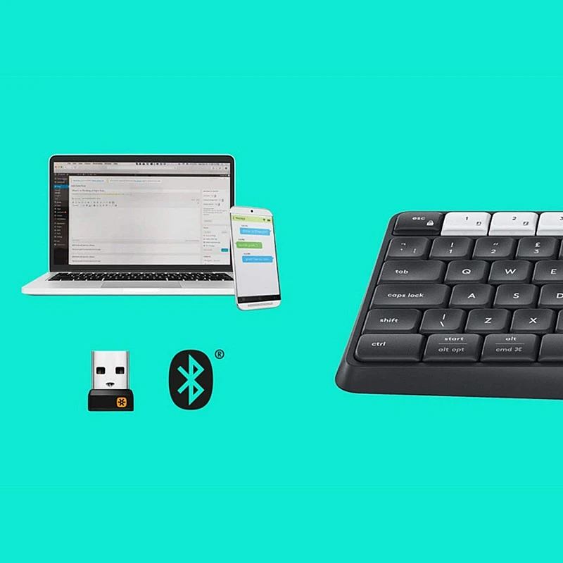 Logitech K375s Multi-Device Wireless Keyboard and Stand for Windows/Apple/Android/Chrome Graphite Black, (920-008250) Logitech K375s Multi-Device Wireless Keyboard and Stand for Windows/Apple/Android/Chrome Graphite Black, (920-008250)