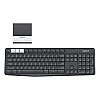 Logitech K375s Multi-Device Wireless Keyboard and Stand for Windows/Apple/Android/Chrome Graphite Black, (920-008250) Logitech K375s Multi-Device Wireless Keyboard and Stand for Windows/Apple/Android/Chrome Graphite Black, (920-008250)