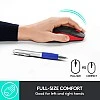 Logitech M190 Wireless Mouse Full Size Ambidextrous Curve Design Red
