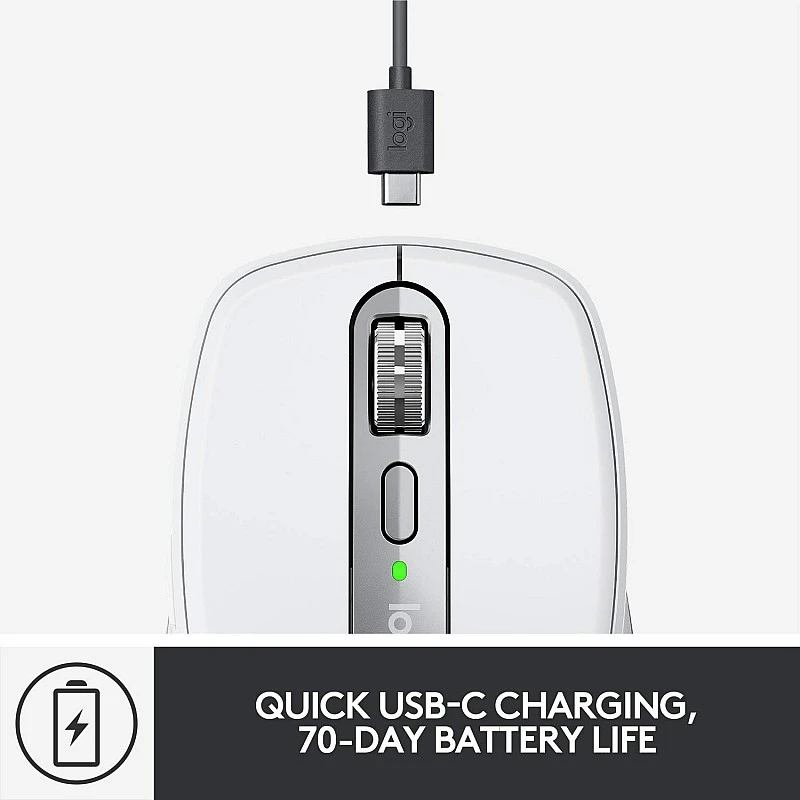 Logitech MX Anywhere 3 for Mac - Compact Performance Mouse, Wireless, Ultrafast Magnetic Scrolling- Pale Grey Logitech MX Anywhere 3 for Mac - Compact Performance Mouse, Wireless, Ultrafast Magnetic Scrolling- Pale Grey