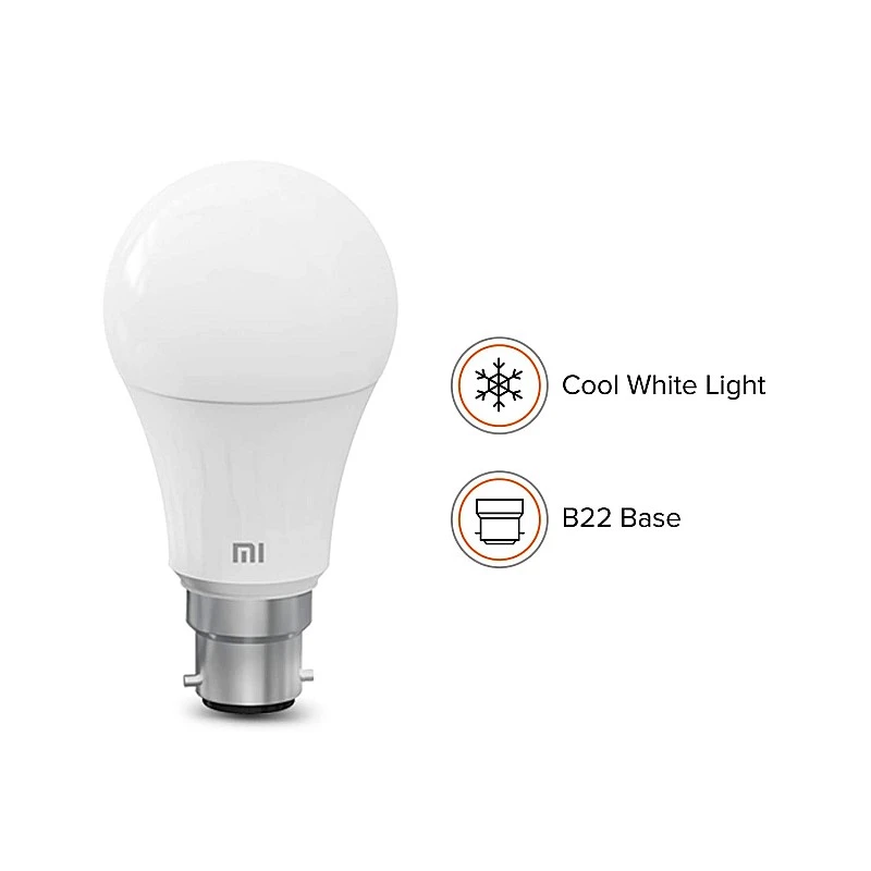 MI Smart LED Bulb with Adjustable Brightness B22 Base Compatible with Amazon Alexa and Google Assistant (White) MI Smart LED Bulb with Adjustable Brightness B22 Base Compatible with Amazon Alexa and Google Assistant (White)
