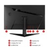 MSI Optix G273QF Esports Gaming IPS Monitor - 27 inch, 16:9 WQHD (2560x1440), Rapid IPS, 165Hz, 1ms Mounting, Display Black