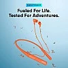 Mivi Collar 2B Bluetooth Wireless in Ear Earphones, 24 Hours Playtime, IPX7 Water Proof, Booming Bass, Magnetic Buds, Bluetooth 5.0 with mic (Orange)