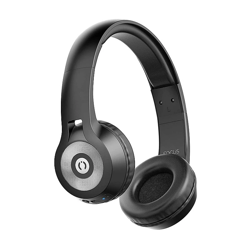 MuveAcoustics Focus MA-1525SB Wireless Bluetooth On Ear Headphone with Mic (Steel Black) MuveAcoustics Focus MA-1525SB Wireless Bluetooth On Ear Headphone with Mic (Steel Black)