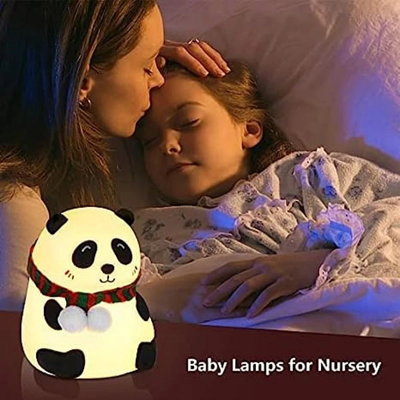 Airtree Night Lamp for Bedroom, Panda Lamp, Cute Lamp, Night Lamp for Kids, Panda Light Lamp, Birthday Gifts, Lamp for Kids, Diwali Light, BPA-Free Silicone Lamp, Close Eye (Multicolor) Airtree Night Lamp for Bedroom, Panda Lamp, Cute Lamp, Night Lamp for Kids, Panda Light Lamp, Birthday Gifts, Lamp for Kids, Diwali Light, BPA-Free Silicone Lamp, Close Eye (Multicolor)