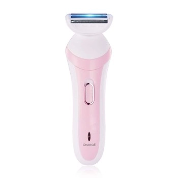 New Vision Rock Light RL-LT8052 Effort Less Ladies Shaver Epilator Body Hair Trimmer Cordless 3-IN-1 Electric Shaver (Pink)
