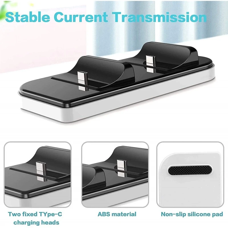 New World For PS5 Controller Charger Charging Dock stand Station for Playstation 5 PS5 Wireless Controller New World For PS5 Controller Charger Charging Dock stand Station for Playstation 5 PS5 Wireless Controller