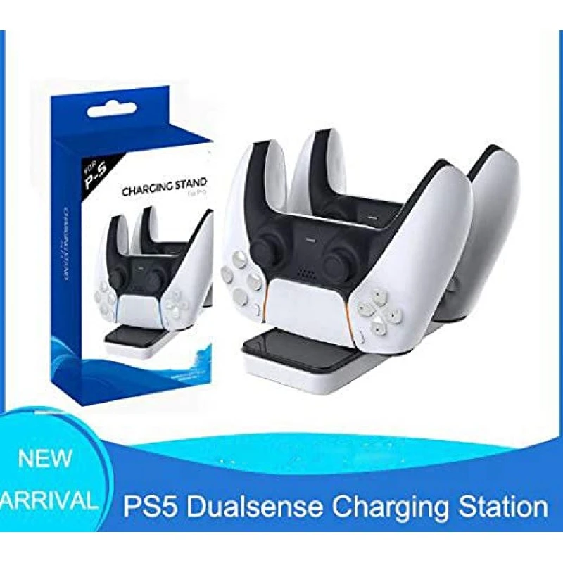 New World For PS5 Controller Charger Charging Dock stand Station for Playstation 5 PS5 Wireless Controller New World For PS5 Controller Charger Charging Dock stand Station for Playstation 5 PS5 Wireless Controller