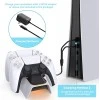 New World Upgraded PS5 Controller Charger USB, Playstation 5 Charging Station with LED Indicator, High Speed, Fast Charging Dock for PS5 DualSense Controller, White New World Upgraded PS5 Controller Charger USB, Playstation 5 Charging Station with LED Indicator, High Speed, Fast Charging Dock for PS5 DualSense Controller, White