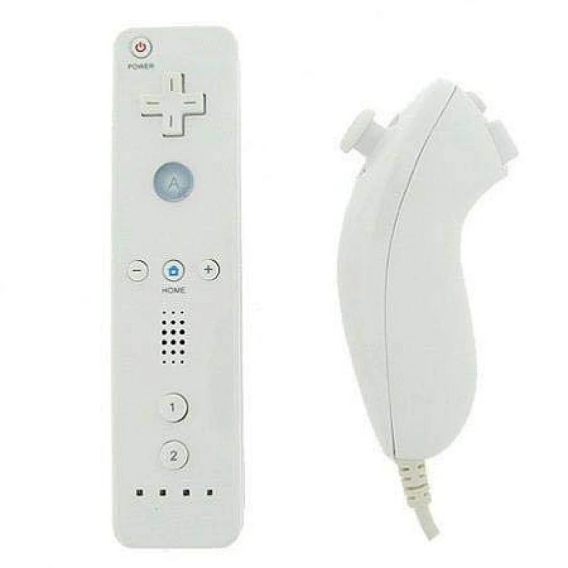 New World Wii controller Wii Remote With Nunchuk with Silicon Case Compatible Nintendo Wii and Wii U New World Wii controller Wii Remote With Nunchuk with Silicon Case Compatible Nintendo Wii and Wii U