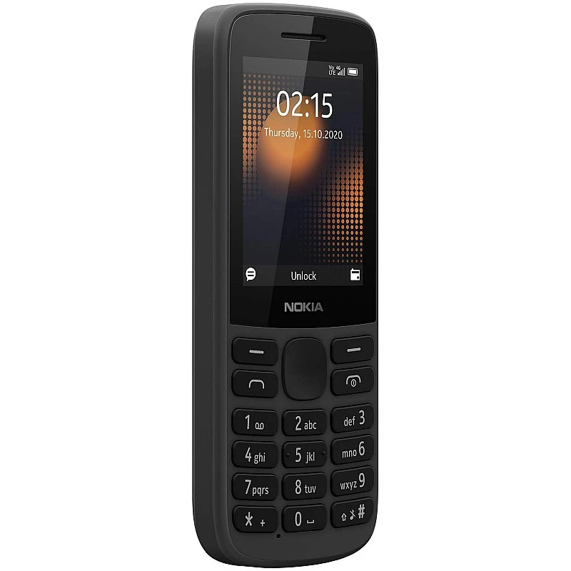 Nokia 215 4G Dual SIM 4G Phone with Long Battery Wireless FM Radio and Durable Ergonomic Design Black Nokia 215 4G Dual SIM 4G Phone with Long Battery Wireless FM Radio and Durable Ergonomic Design Black