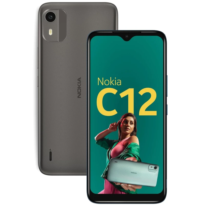 Nokia C12 Android 12 (Go Edition) Smartphone, All-Day Battery, 4GB RAM + 64GB Storage | Charcoal (open box ) Nokia C12 Android 12 (Go Edition) Smartphone, All-Day Battery, 4GB RAM + 64GB Storage | Charcoal (open box )