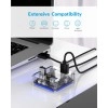 ORICO 4 Ports Hub Transparent USB 3.0 Hub Support Offline Powered and OTG Function with 30CM Cable ORICO 4 Ports Hub Transparent USB 3.0 Hub Support Offline Powered and OTG Function with 30CM Cable