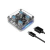 ORICO 4 Ports Hub Transparent USB 3.0 Hub Support Offline Powered and OTG Function with 30CM Cable ORICO 4 Ports Hub Transparent USB 3.0 Hub Support Offline Powered and OTG Function with 30CM Cable