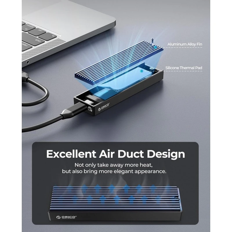 ORICO M.2 NVMe SSD Enclosure, USB 3.1 Gen 2 (10 Gbps) to NVMe PCI-E M.2 SSD Case Support UASP for NVMe SSD Size 2230/2242/2260/2280(up to 4TB) (M.2 NVMe) ORICO M.2 NVMe SSD Enclosure, USB 3.1 Gen 2 (10 Gbps) to NVMe PCI-E M.2 SSD Case Support UASP for NVMe SSD Size 2230/2242/2260/2280(up to 4TB) (M.2 NVMe)