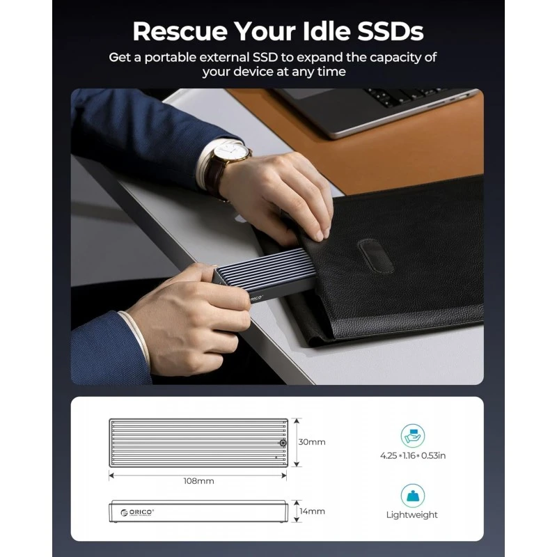 ORICO M.2 NVMe SSD Enclosure, USB 3.1 Gen 2 (10 Gbps) to NVMe PCI-E M.2 SSD Case Support UASP for NVMe SSD Size 2230/2242/2260/2280(up to 4TB) (M.2 NVMe) ORICO M.2 NVMe SSD Enclosure, USB 3.1 Gen 2 (10 Gbps) to NVMe PCI-E M.2 SSD Case Support UASP for NVMe SSD Size 2230/2242/2260/2280(up to 4TB) (M.2 NVMe)
