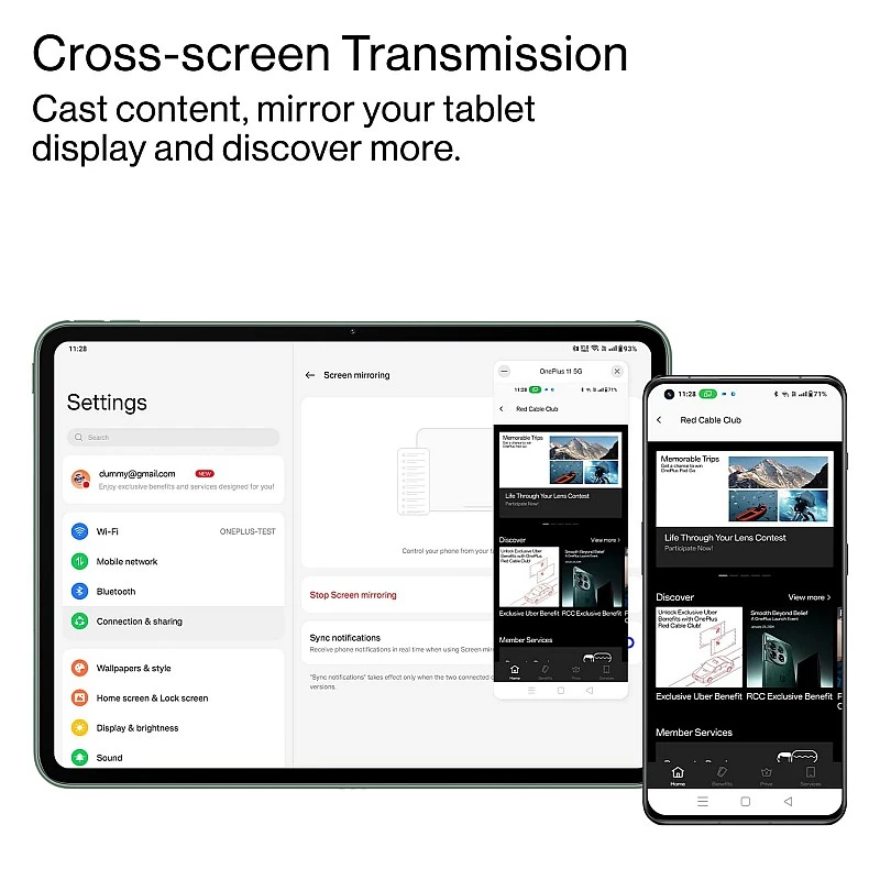OnePlus Pad 11.61" LCD, 12GB RAM, 256GB Storage, Dimensity 9000, Android 13.1, 144Hz, Dolby Vision/Atmos, Wi-Fi + Cellular, Green OnePlus Pad 11.61" LCD, 12GB RAM, 256GB Storage, Dimensity 9000, Android 13.1, 144Hz, Dolby Vision/Atmos, Wi-Fi + Cellular, Green