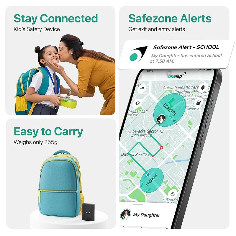 Onelap GO (with No Hidden SIM Recharge) - Wireless GPS Tracker for Car, Kids School Bag, Scooty, Trucks or Anything | Voice Monitoring | Magnetic Grip | Next-Gen Android & iOS App. Onelap GO (with No Hidden SIM Recharge) - Wireless GPS Tracker for Car, Kids School Bag, Scooty, Trucks or Anything | Voice Monitoring | Magnetic Grip | Next-Gen Android & iOS App.