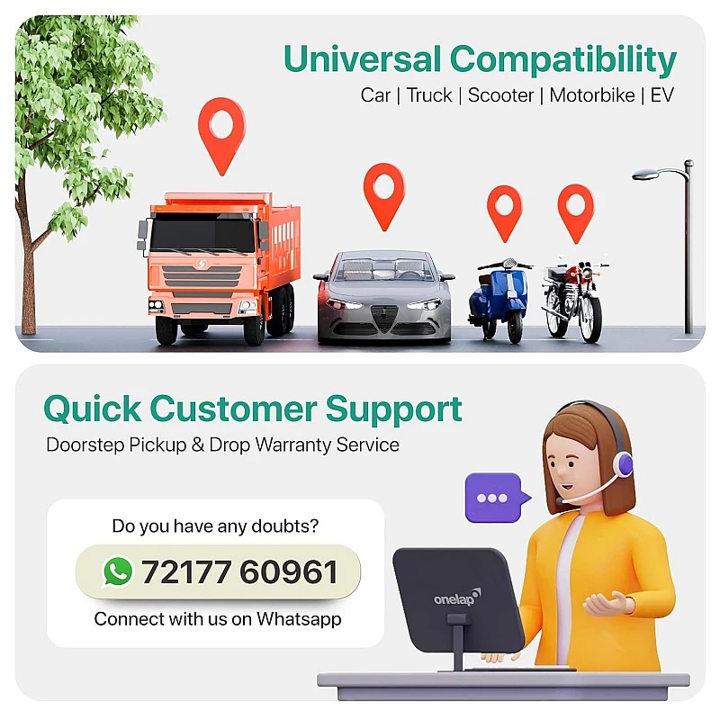 Onelap GO (with No Hidden SIM Recharge) - Wireless GPS Tracker for Car, Kids School Bag, Scooty, Trucks or Anything | Voice Monitoring | Magnetic Grip | Next-Gen Android & iOS App. Onelap GO (with No Hidden SIM Recharge) - Wireless GPS Tracker for Car, Kids School Bag, Scooty, Trucks or Anything | Voice Monitoring | Magnetic Grip | Next-Gen Android & iOS App.