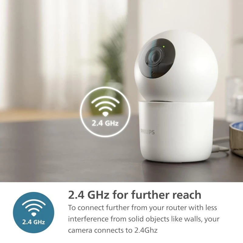 PHILIPS 3MP Wi-Fi Indoor 360 Degree Security Camera | CCTV for Home | 2K(1296p) Resolution, Pan Tilt Zoom, 2-Way Talk, Motion & Sound Detection | HSP3500 White PHILIPS 3MP Wi-Fi Indoor 360 Degree Security Camera | CCTV for Home | 2K(1296p) Resolution, Pan Tilt Zoom, 2-Way Talk, Motion & Sound Detection | HSP3500 White