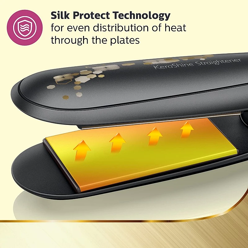 PHILIPS BHS736/00 Straightener Instantly Smooths Untamable Hair With Visible Shine (Black) PHILIPS BHS736/00 Straightener Instantly Smooths Untamable Hair With Visible Shine (Black)