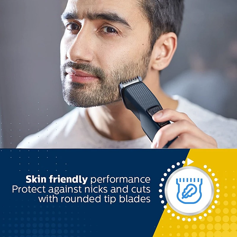 Philips bt1232/15 trimmer 30 mins runtime 3 length settings blue Philips bt1232/15 trimmer 30 mins runtime 3 length settings blue