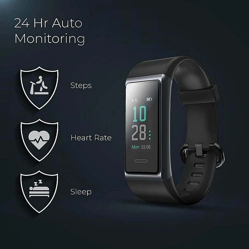 PLAY PLAYFIT 21 Smart Band, Button Touch, Colour Display (Black) PLAY PLAYFIT 21 Smart Band, Button Touch, Colour Display (Black)