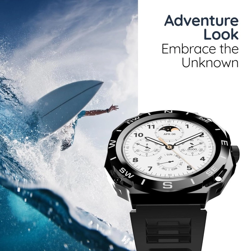 Pebble Revolve 1.39" (3.53 cm) IPS Display, Bright HD Dispaly 500 Nits, BT Calling, SPO2, Heart Rate Monitor, Wireless Charging, AI Voice Assistance, Multiple Sports Mode, in-Build Compass