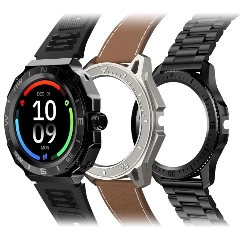 Pebble Revolve 1.39" (3.53 cm) IPS Display, Bright HD Dispaly 500 Nits, BT Calling, SPO2, Heart Rate Monitor, Wireless Charging, AI Voice Assistance, Multiple Sports Mode, in-Build Compass