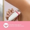 Philips BRE235/00 Corded Compact Epilator (White and Pink) for gentle hair removal at home Philips BRE235/00 Corded Compact Epilator (White and Pink) for gentle hair removal at home