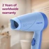 Philips HP8100/60 Compact Hair Dryer| 2 Flexible heat setting| ThermoProtect prevents overhearting | 1000 Watts- Blue Philips HP8100/60 Compact Hair Dryer| 2 Flexible heat setting| ThermoProtect prevents overhearting | 1000 Watts- Blue