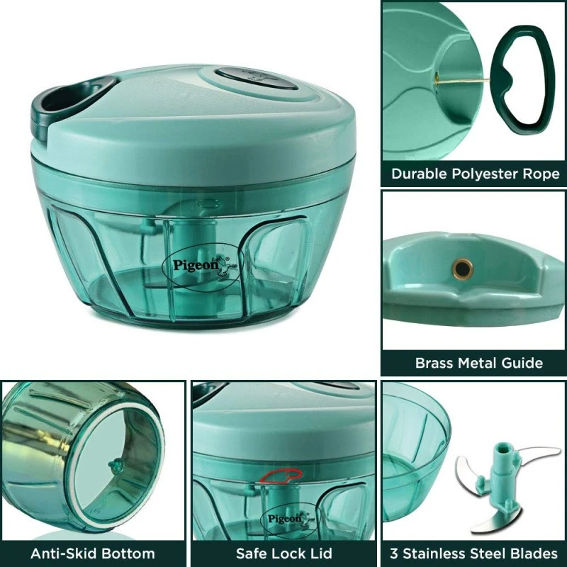 Pigeon Polypropylene Mini Handy and Compact Chopper Pigeon Polypropylene Mini Handy and Compact Chopper