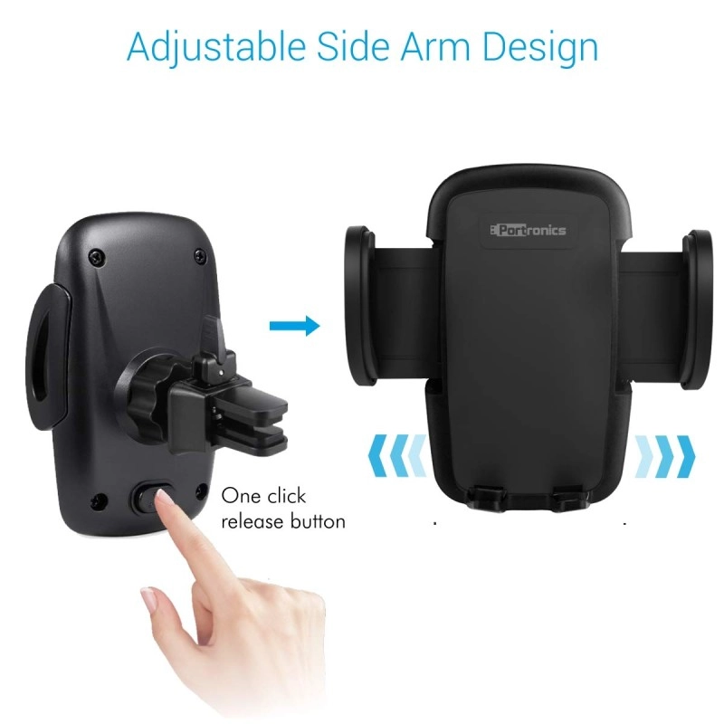 Portronics CLAMP X POR-926 Car-Vent Mobile Holder Black Portronics CLAMP X POR-926 Car-Vent Mobile Holder Black