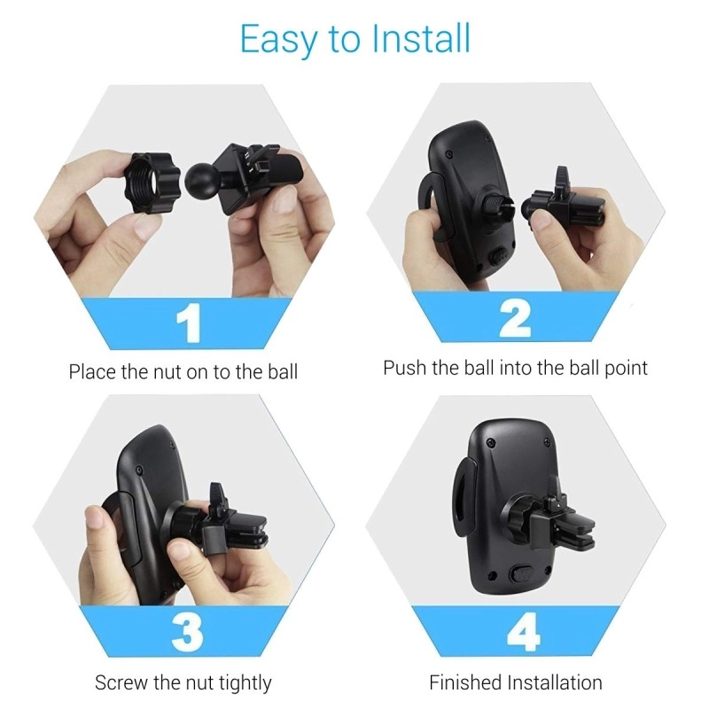 Portronics CLAMP X POR-926 Car-Vent Mobile Holder Black Portronics CLAMP X POR-926 Car-Vent Mobile Holder Black